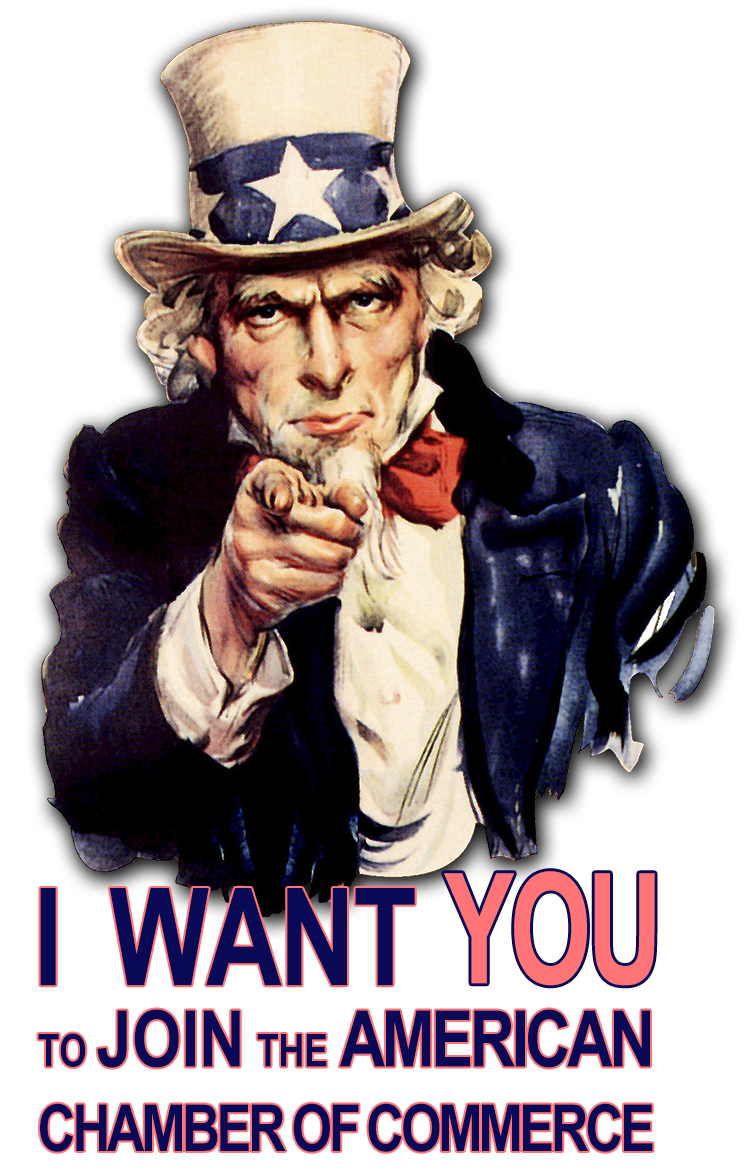 I Want YOU To Join The American Chamber of Commerce